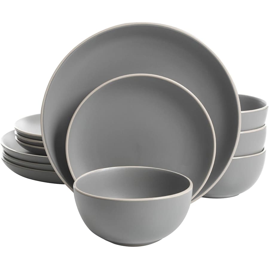 Gibson Rockaway 12-Piece Ceramic Dinnerware Set for $40