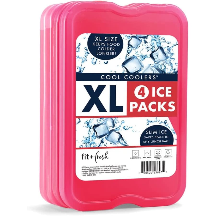 Fit & Fresh XL Cool Coolers Freezer Slim Ice Pack 4-Pack for $12 Fit & Fresh XL Cool Coolers Freezer Slim Ice Pack 4-Pack for $12
