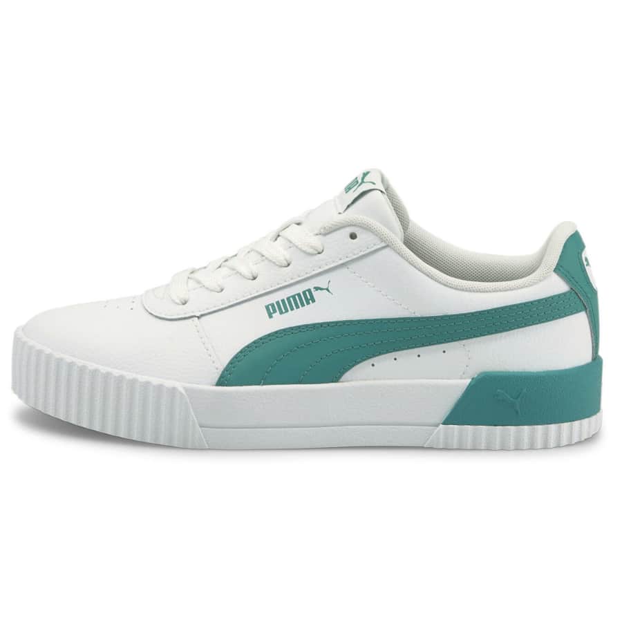 PUMA Women's Carina Leather Sneakers for $30