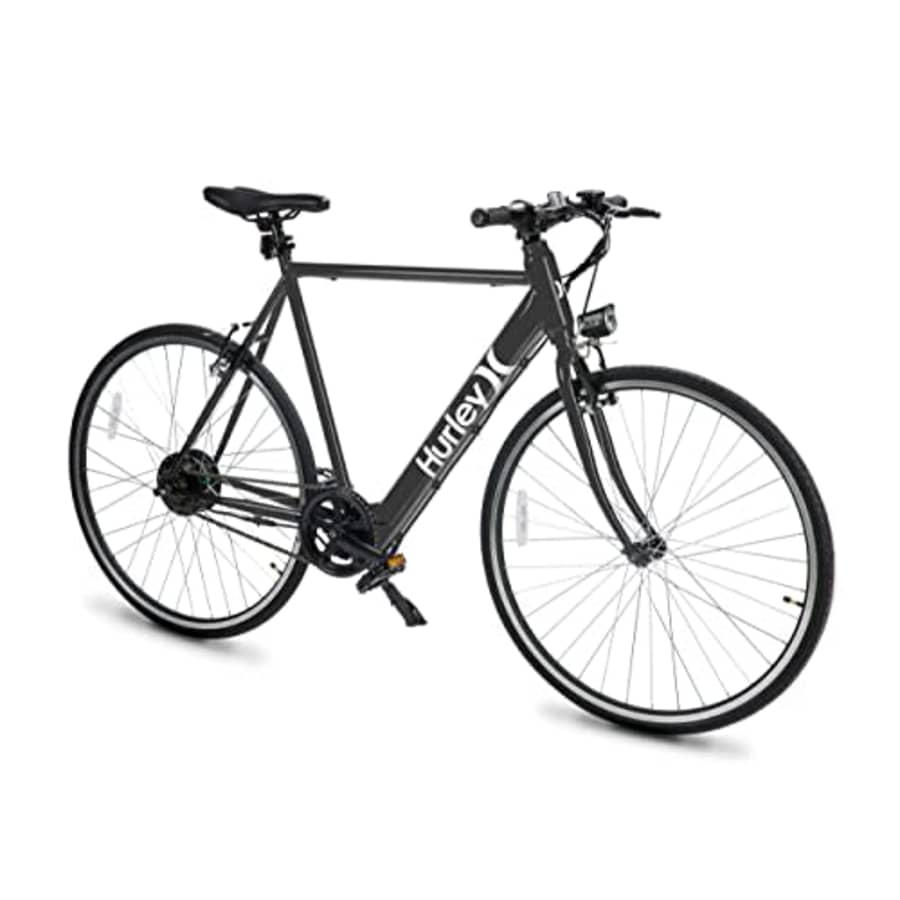 Hurley Carve Electric Urban Single Speed E-Bike 700C Bicycle (Charcoal, Large / 21 Fits 5'10"-6'4") for $821