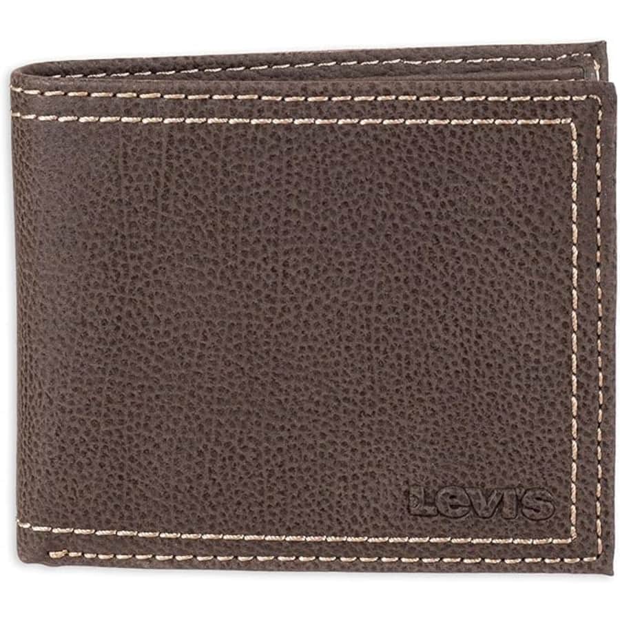 Levi's Men's Slim Bifold Wallet for $13