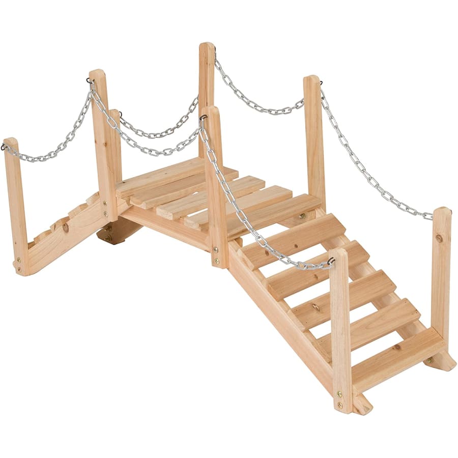 Shine Company 3-Ft. Cedar Garden Bridge for $45