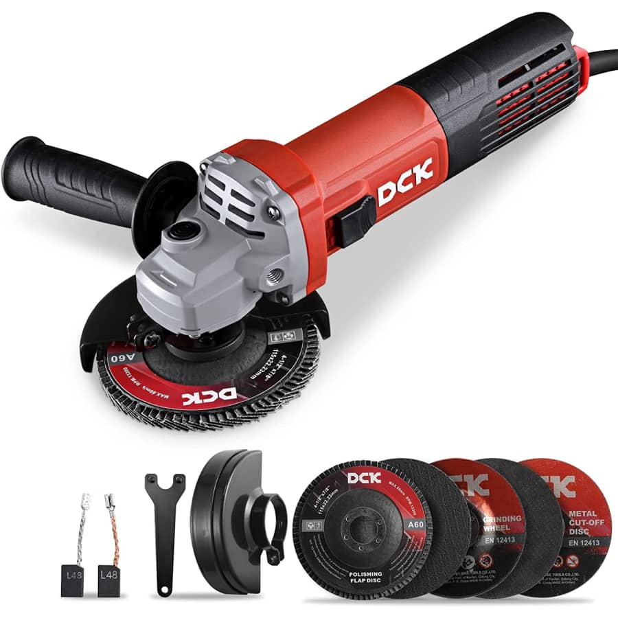 DCK 9.2A 4.5" Corded Angle Grinder for $50