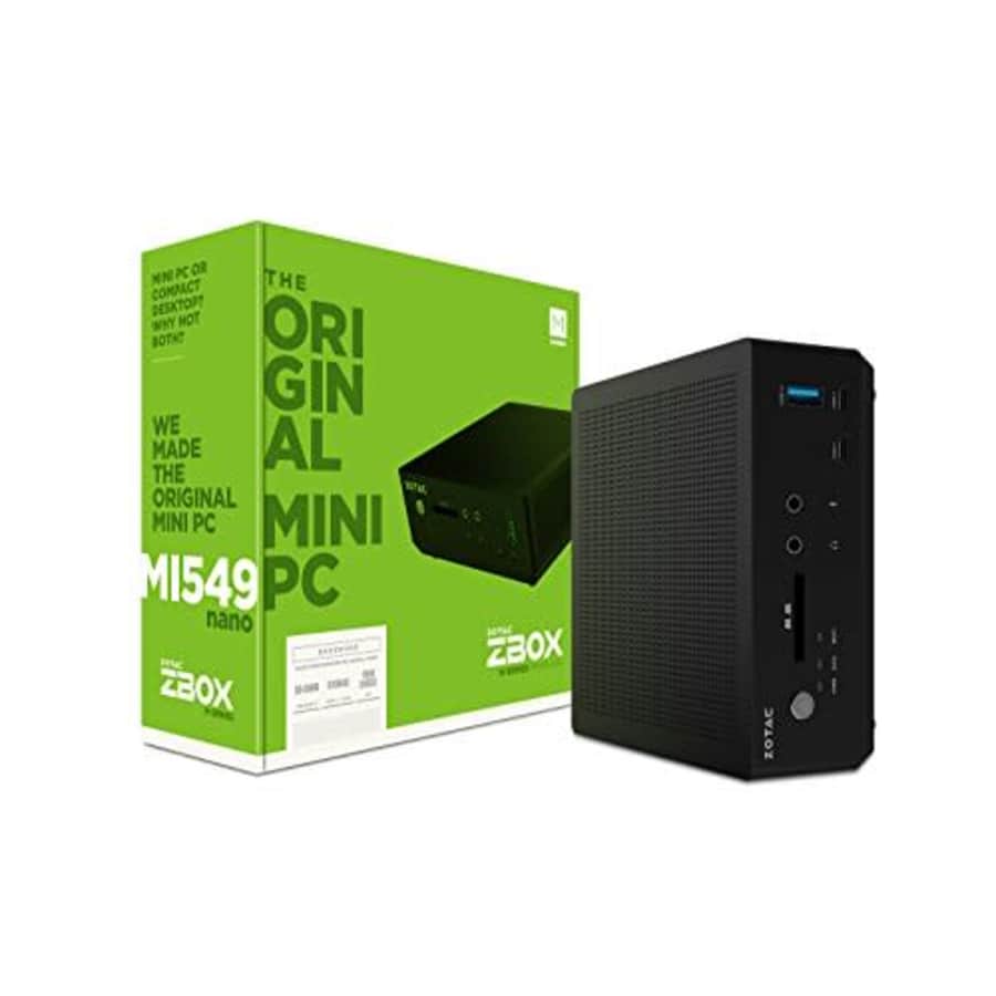 ZOTAC ZBOX-MI549NANO-U Intel Core i5-7300U 2.6 GHz Desktop, 4 GB RAM, Windows 10 Pro for $836