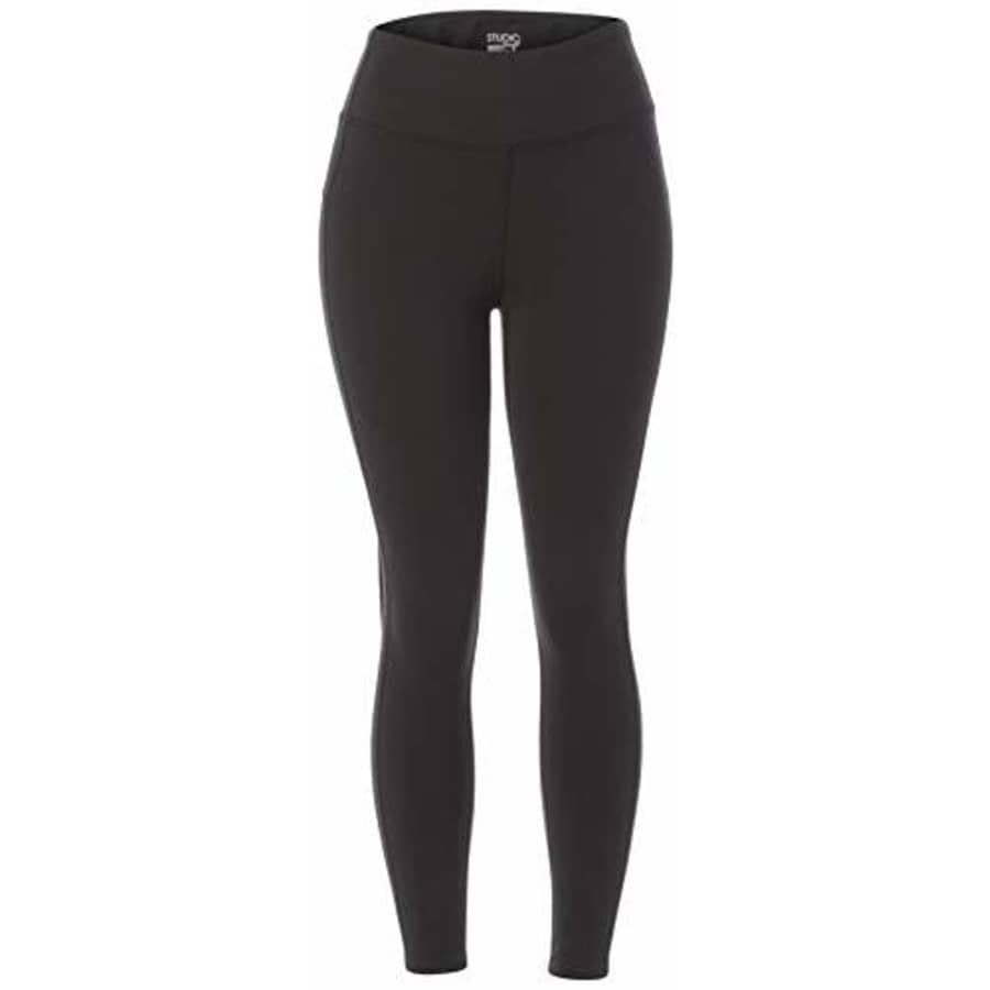 Splendid Women's Misses Activewear Cropped Workout Leggings, Black, S for $39
