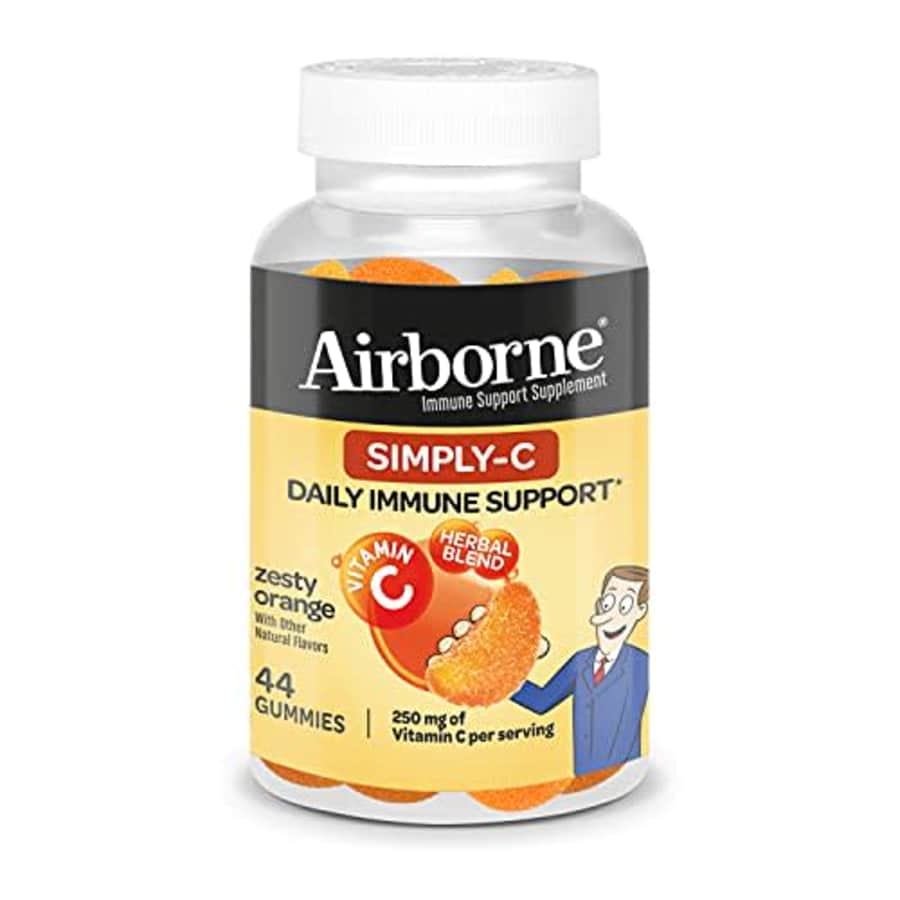 Airborne Simply C 250mg Vitamin C Gummies, Immune Support Supplement with Proprietary Herbal Blend for $28