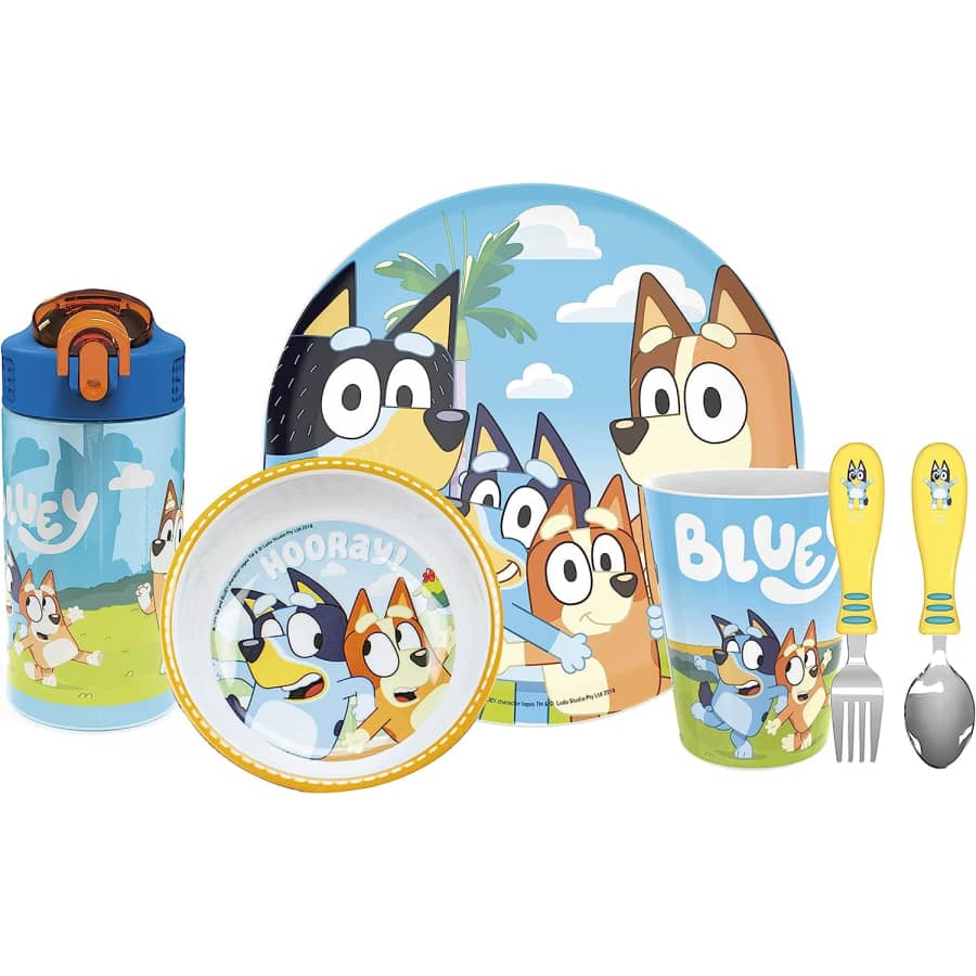 Zak Designs Bluey Kids' 6-Piece Dinnerware Set for $29 Zak Designs Bluey Kids' 6-Piece Dinnerware Set for $29