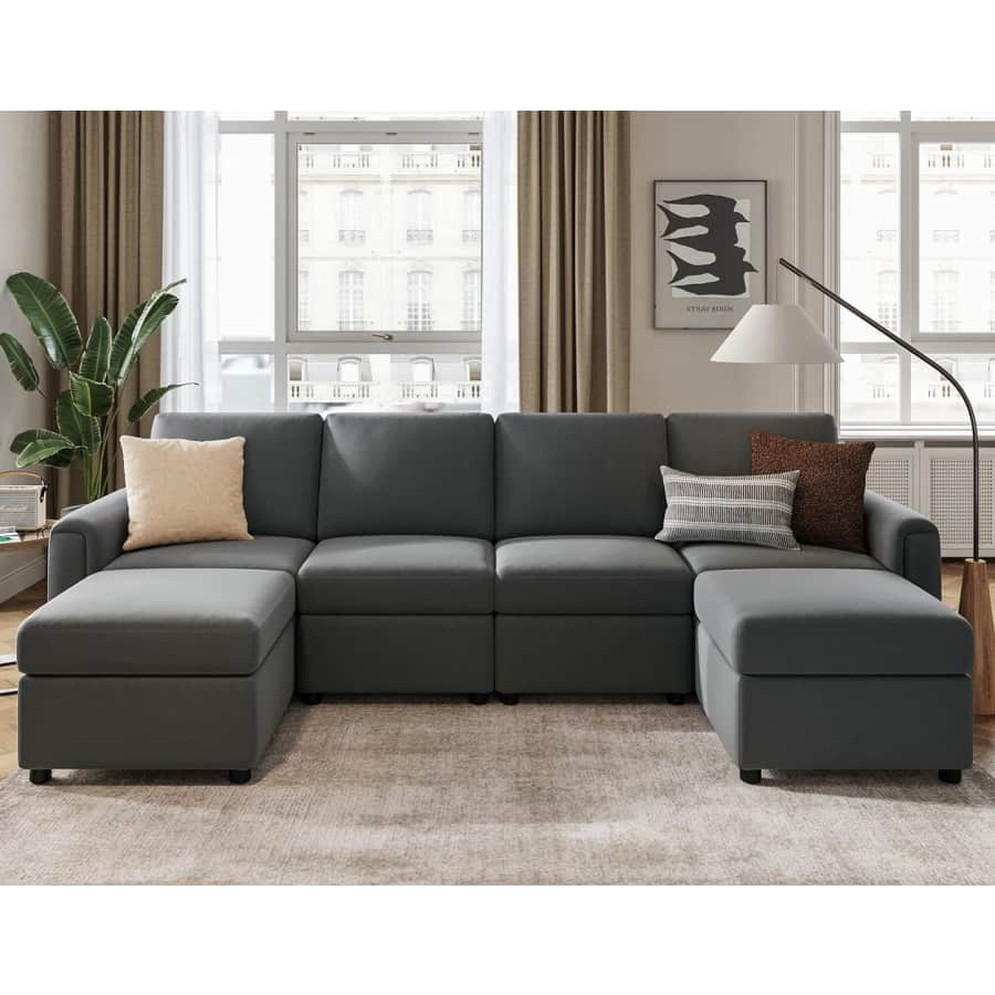 Linsy Home 6-Seat Modular Sectional Sofa for $900 Linsy Home 6-Seat Modular Sectional Sofa for $900