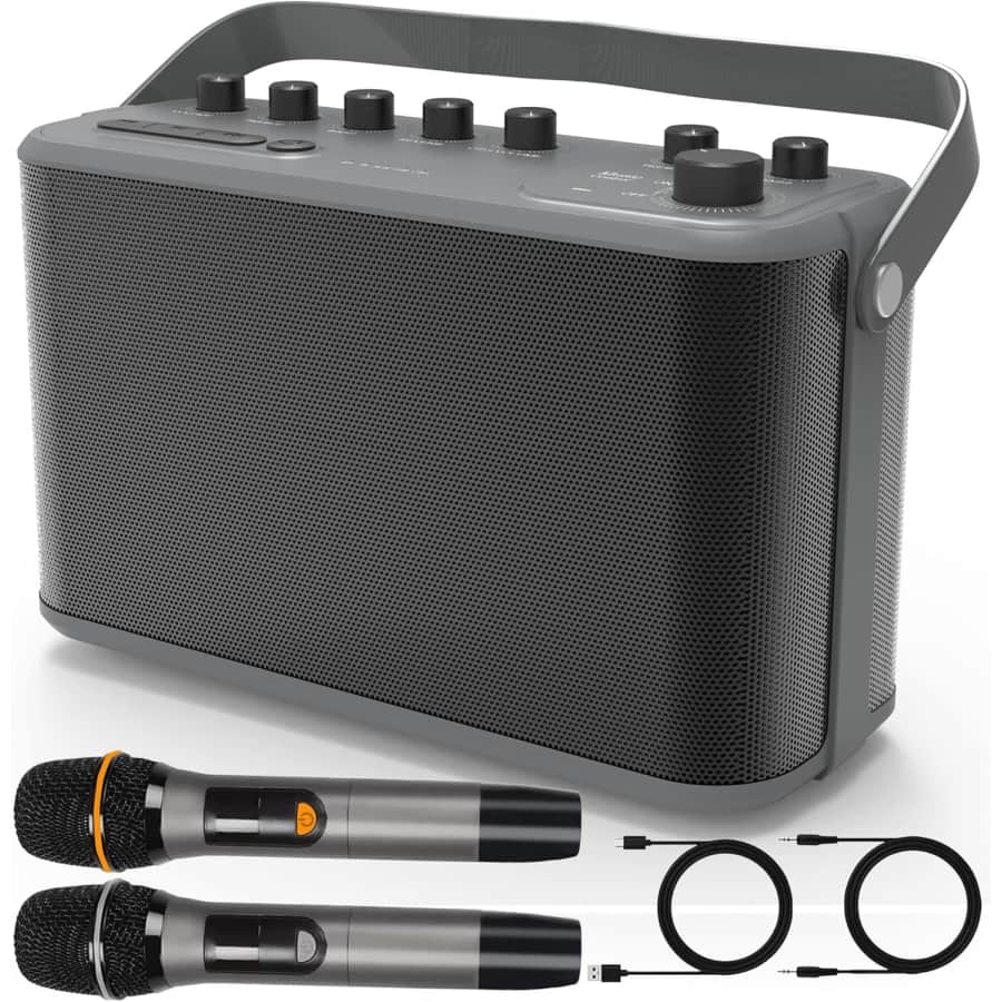 Portable Karaoke Machine for $28