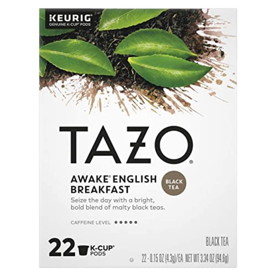 TAZO K-Cups for Bold Traditional Breakfast-Style Black Tea, 22 Pods for $24 TAZO K-Cups for Bold Traditional Breakfast-Style Black Tea, 22 Pods for $24