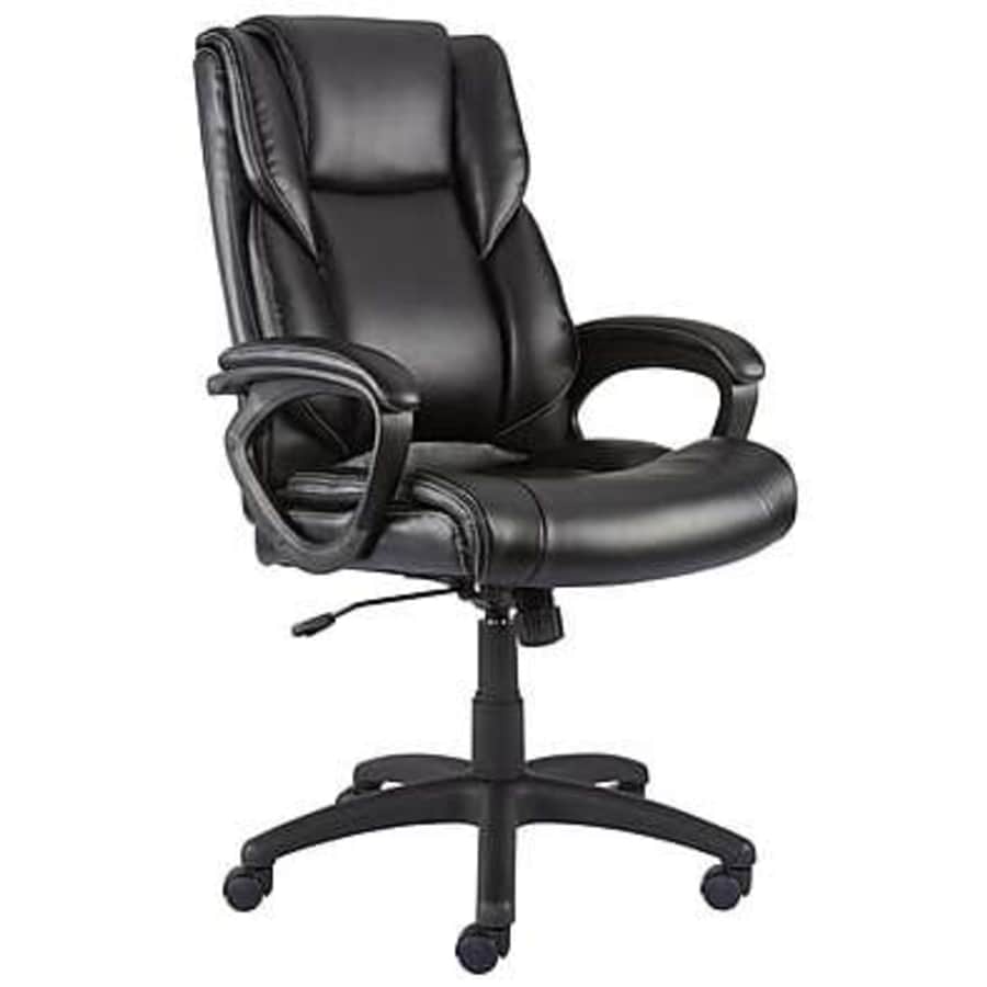 Staples Kelburne Luxura Faux Leather Computer and Desk Chair for $80