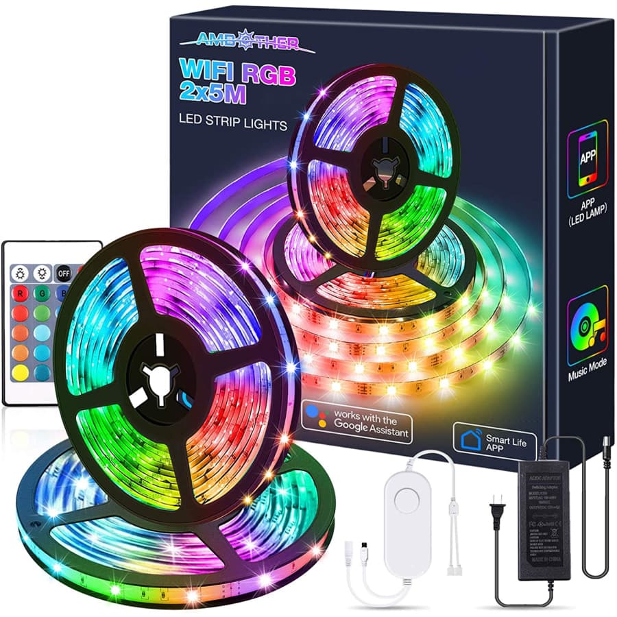 Ambother 32.8-Foot LED Strip Lights for $14