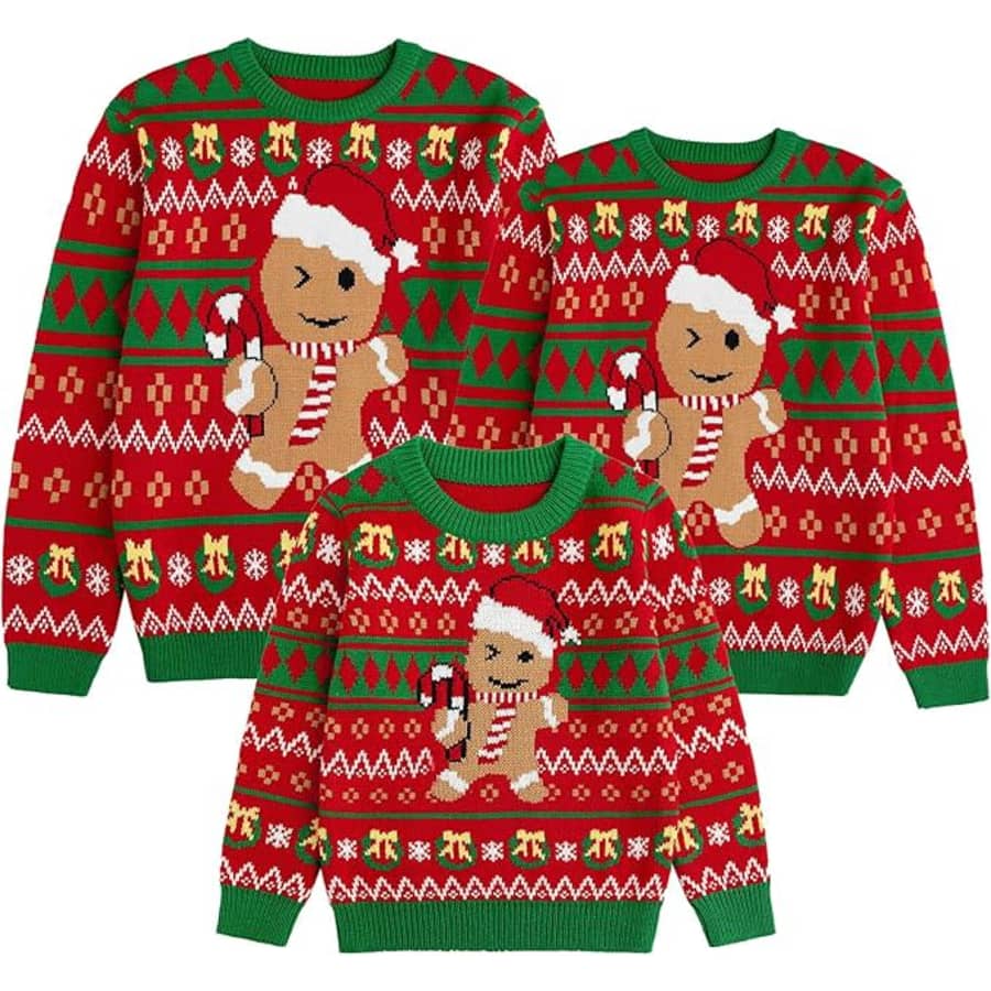 Simplee Kids Family Matching Ugly Christmas Sweater for $25