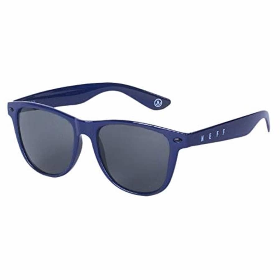 NEFF Men's Daily Shades Unisex Sunglasses with Cloth Pouch, Gloss Navy, One Size for $15