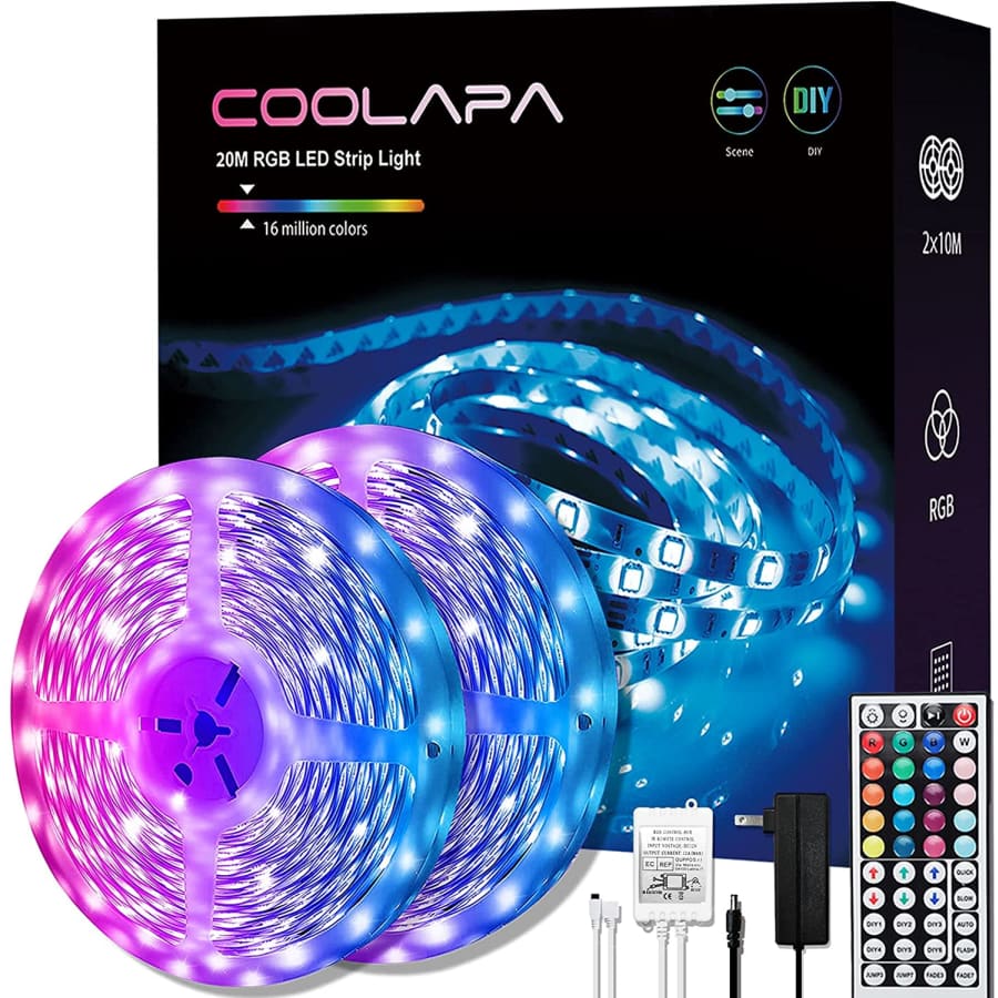 Coolapa 66ft LED Strip Lights for $11 Coolapa 66ft LED Strip Lights for $11