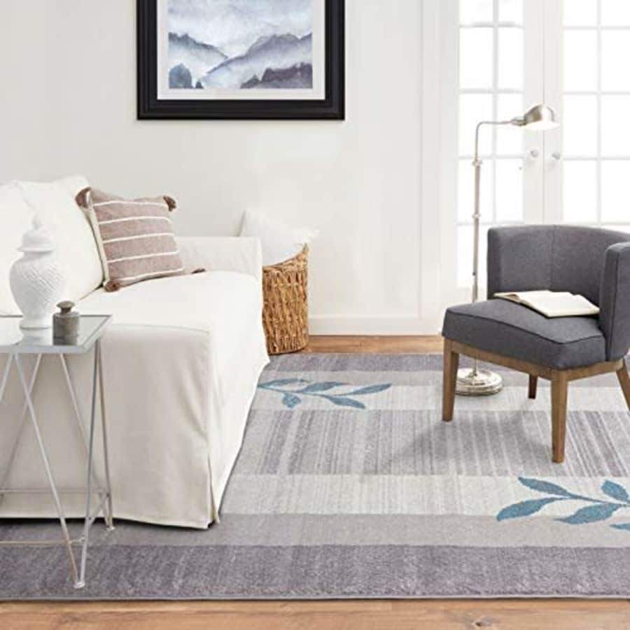 Home Dynamix Royalty Clover Modern Contemporary Area Rug, Gray, 5'2"X7'2" Rectangle for $88