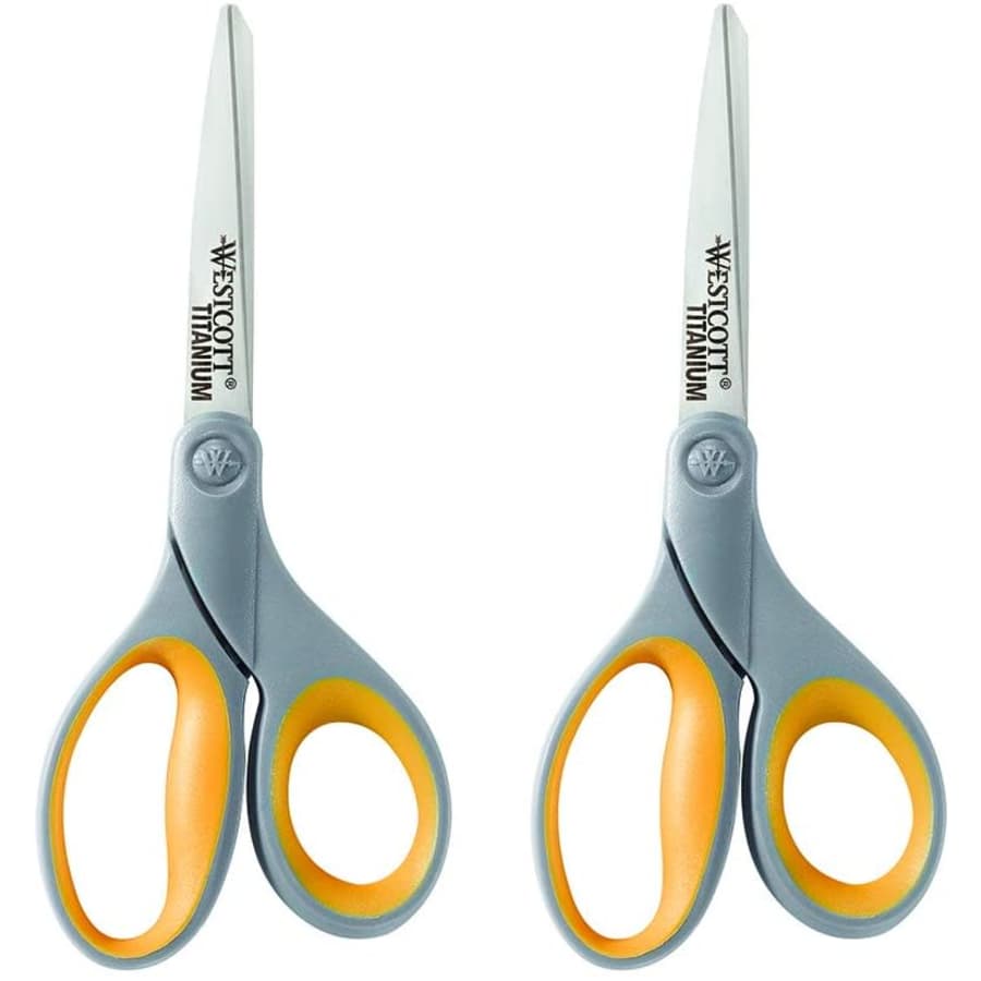 Westcott 8" Titanium Bonded Scissors 2-Pack for $10 Westcott 8" Titanium Bonded Scissors 2-Pack for $10