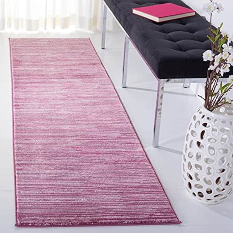 SAFAVIEH Vision Collection Runner Rug - 2'2" x 6', Grape, Modern Ombre Tonal Chic Design, for $48 SAFAVIEH Vision Collection Runner Rug - 2'2" x 6', Grape, Modern Ombre Tonal Chic Design, for $48