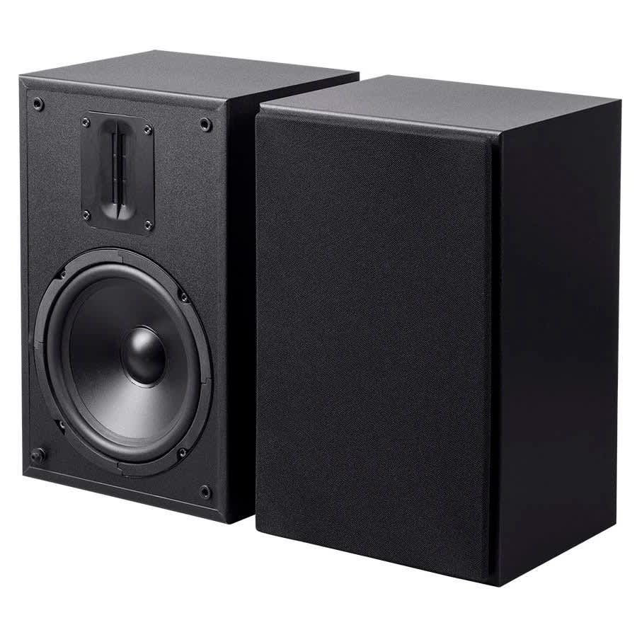 Monoprice 6.5" and Ribbon Tweeter 2-Way Bookshelf Speaker Pair for $50