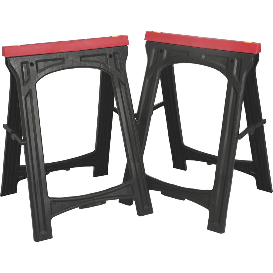 Ironton Plastic Foldable Sawhorses 2-Pack for $23 Ironton Plastic Foldable Sawhorses 2-Pack for $23