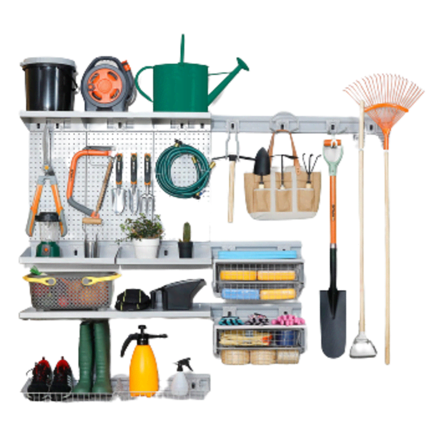 Haus 59-Piece Quick-Release Snap Rail Garage Organization System Kit for $73 in cart Haus 59-Piece Quick-Release Snap Rail Garage Organization System Kit for $73 in cart