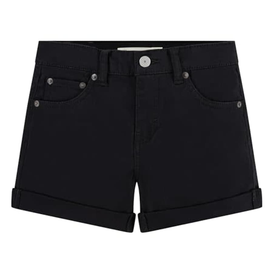 Levi's Girls' Girlfriend Fit Denim Shorty Shorts, Black, 14 for $22 Levi's Girls' Girlfriend Fit Denim Shorty Shorts, Black, 14 for $22