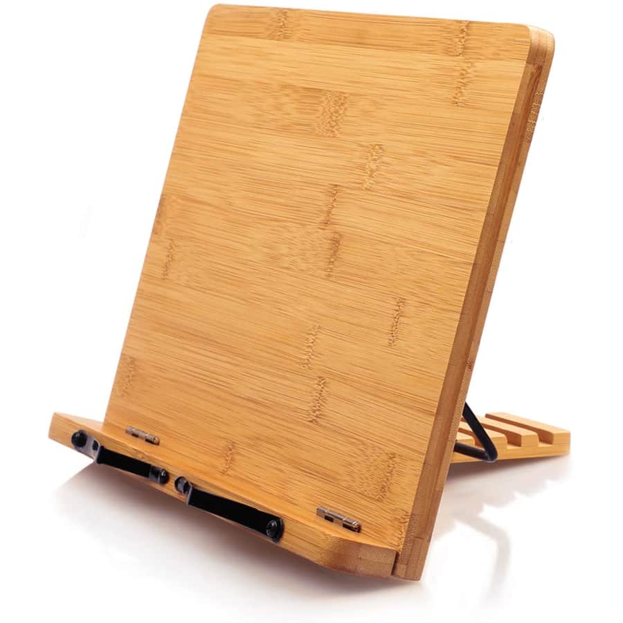 Pipishell Bamboo Book Stand for $9