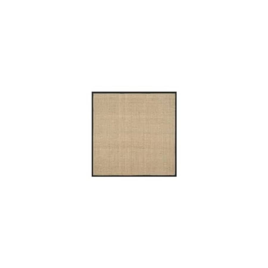 Safavieh Natural Fiber Collection 5' Square Black NF114C Border Basketweave Seagrass Area Rug for $84 Safavieh Natural Fiber Collection 5' Square Black NF114C Border Basketweave Seagrass Area Rug for $84