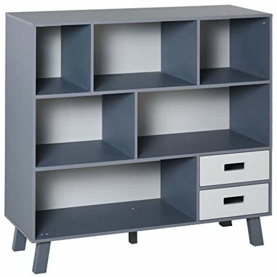 HOMCOM 3-Tier Child Bookcase Open Shelves Cabinet Floor Standing Home Office Storage Furniture for $170