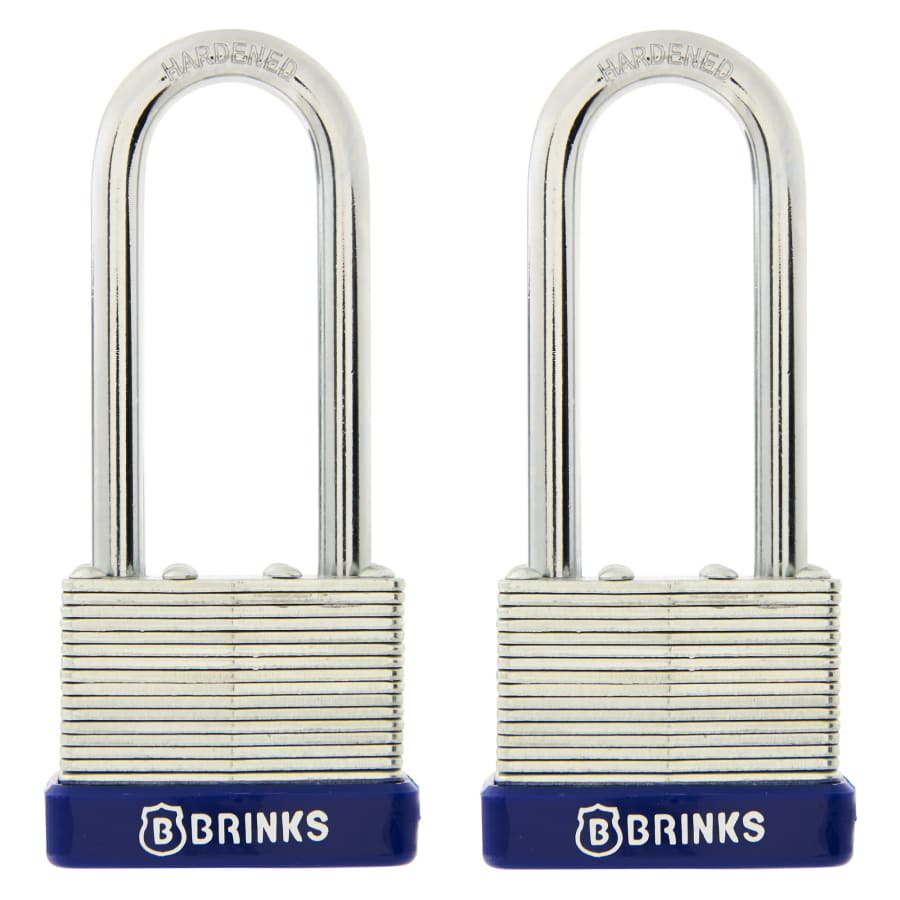 Brinks Laminated Steel 40mm Keyed Padlock 2-Pack for $8 Brinks Laminated Steel 40mm Keyed Padlock 2-Pack for $8
