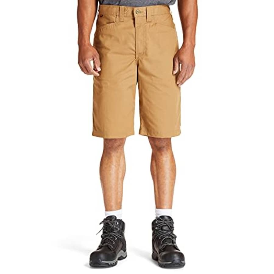 Timberland Men's Standard Work Warrior LT Shorts, Dark Wheat, 36 11 for $20
