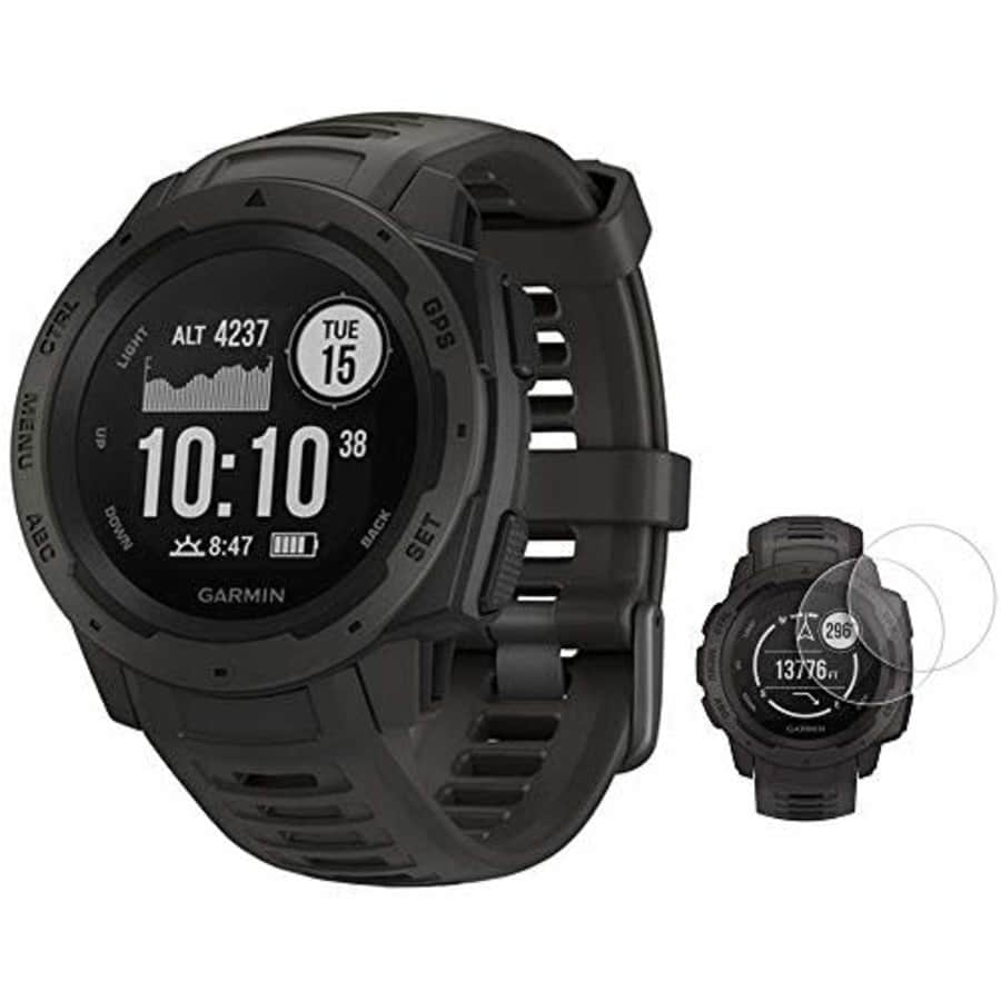 Garmin Instinct Rugged Outdoor Watch with GPS and Heart Rate Monitoring Graphite (010-02064-00) for $250 Garmin Instinct Rugged Outdoor Watch with GPS and Heart Rate Monitoring Graphite (010-02064-00) for $250