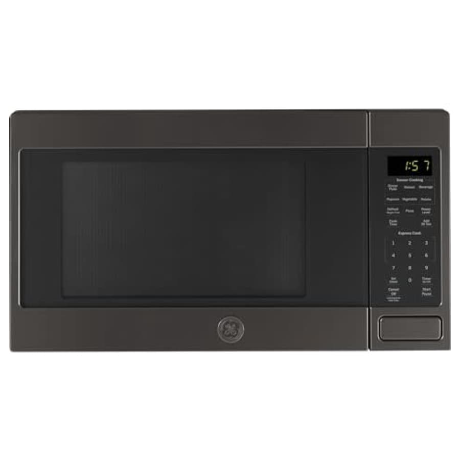 GE JES1657BMTS Microwave Oven, Black Stainless Steel for $189