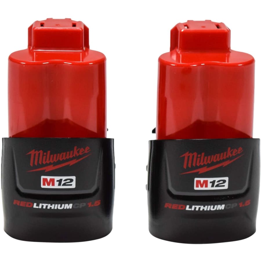 Milwaukee M12 12V 1.5Ah Li-ion Battery 2-Pack for $58