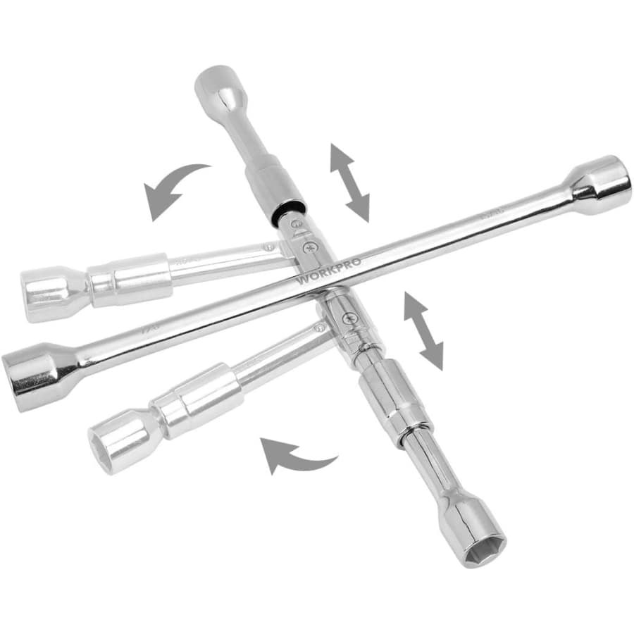 Workpro 14" Universal Folding Lug Wrench for $17