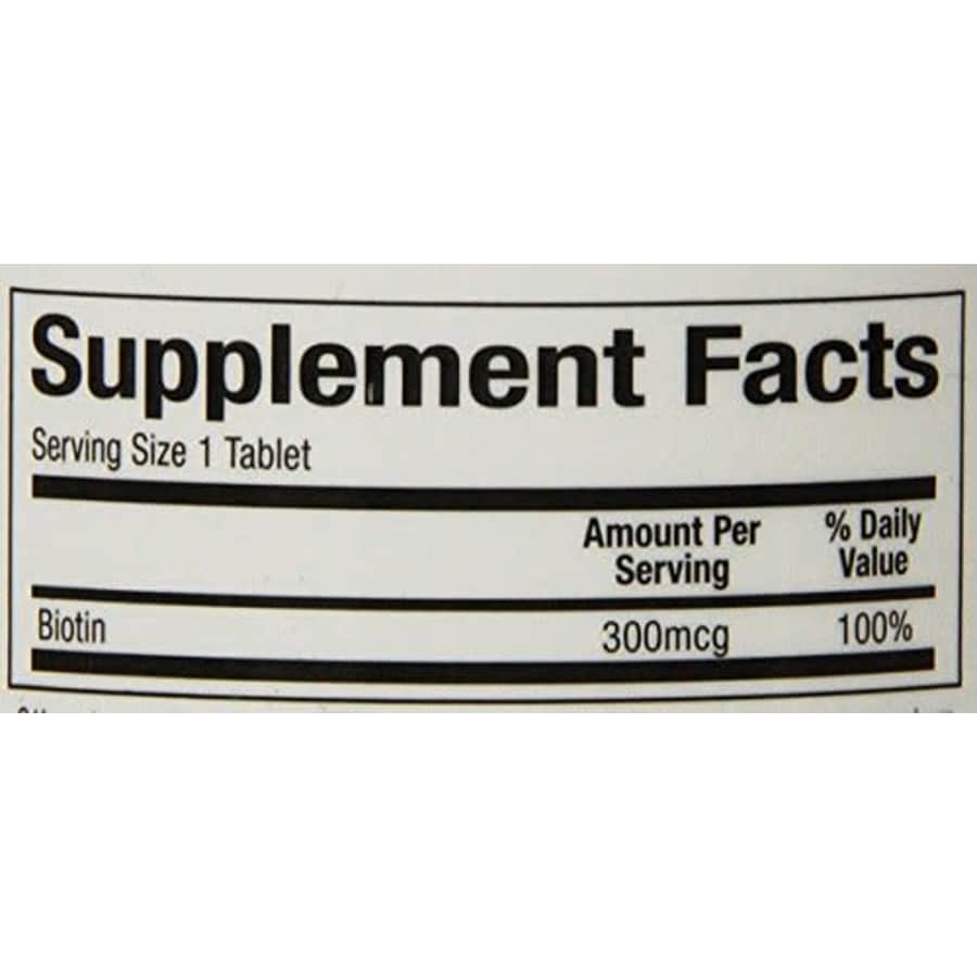 Natural Factors - Biotin 300mcg, Promotes Healthy Hair & Nails, 90 Vegetarian Capsules for $19