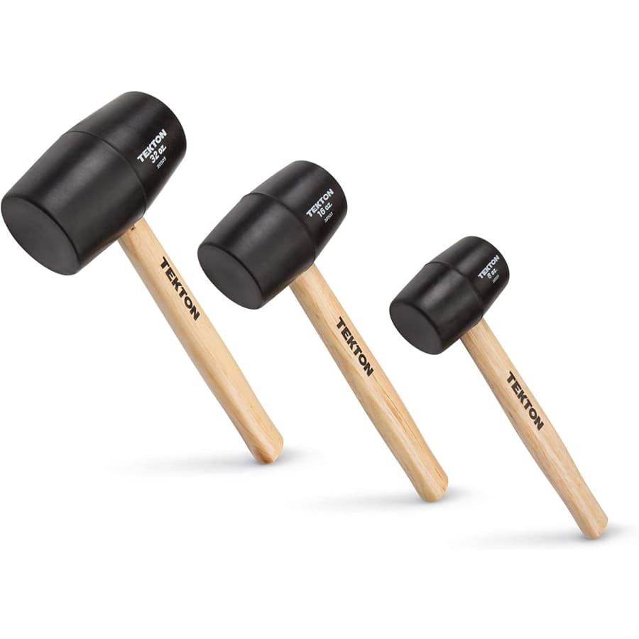 Tekton 3-Piece Wood Handle Rubber Mallet Set for $18 Tekton 3-Piece Wood Handle Rubber Mallet Set for $18