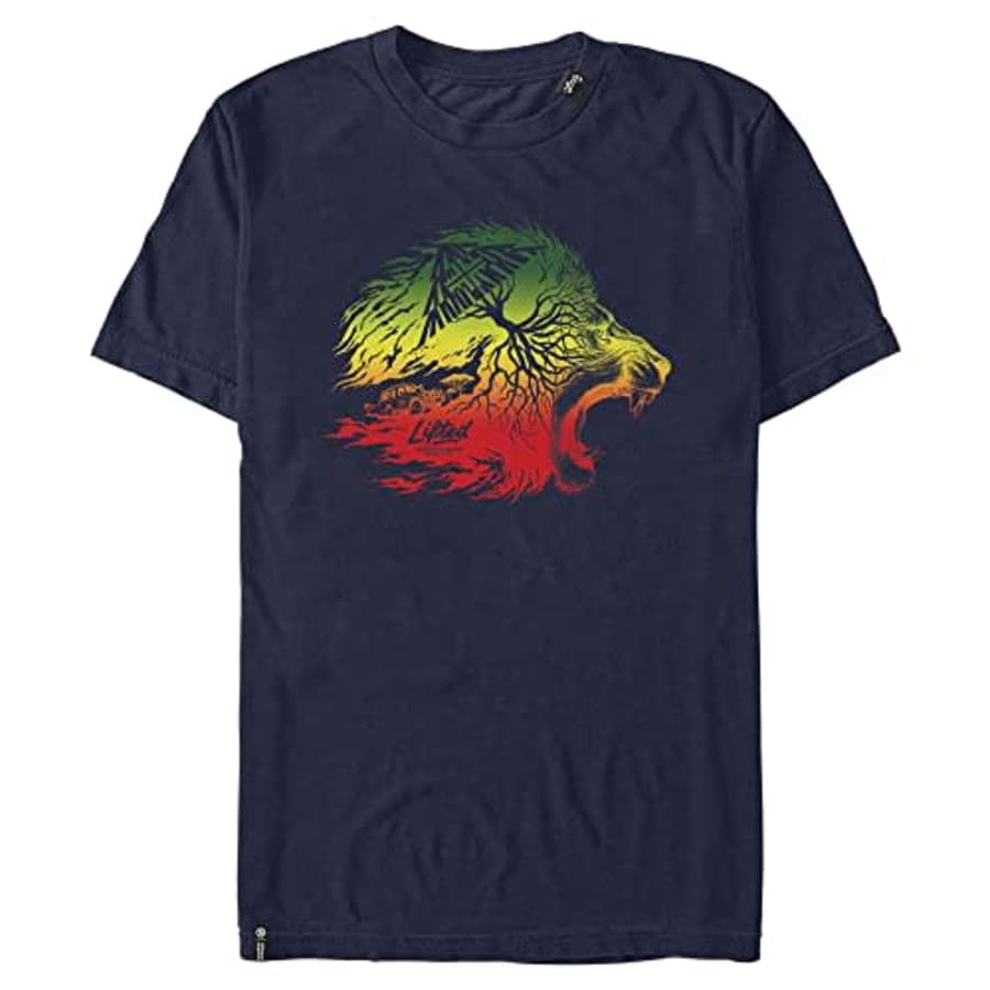 LRG Lifted Research Group Lion Roots Young Men's Short Sleeve Tee Shirt, Navy Blue, Large for $9 LRG Lifted Research Group Lion Roots Young Men's Short Sleeve Tee Shirt, Navy Blue, Large for $9