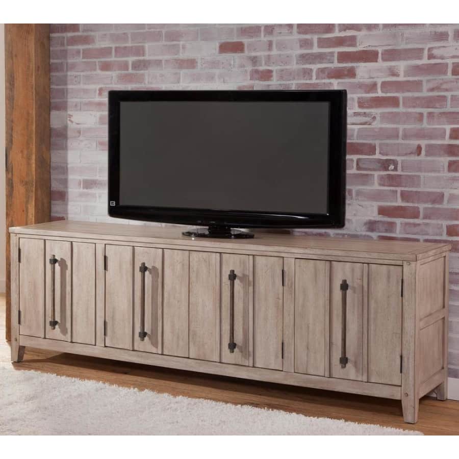 American Woodcrafters Aurora 80" TV Console for $627 American Woodcrafters Aurora 80" TV Console for $627