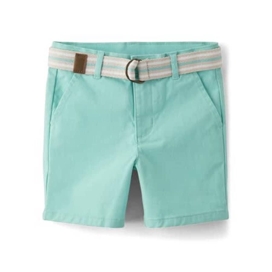 Gymboree,and Toddler Belted Twill Chino Shorts,Sea Kiss,3T for $11