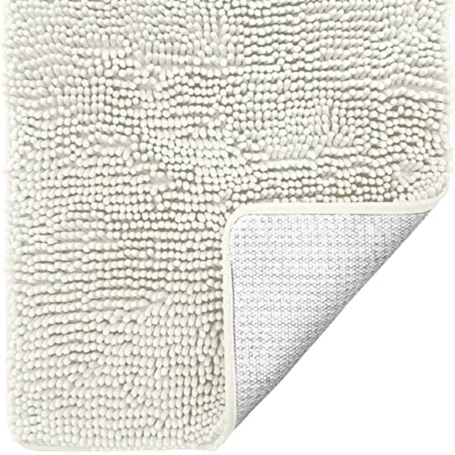 Gorilla Grip Bath Rug, 48x24, Thick Soft Absorbent Chenille Rubber Backing Bathroom Rugs, for $40
