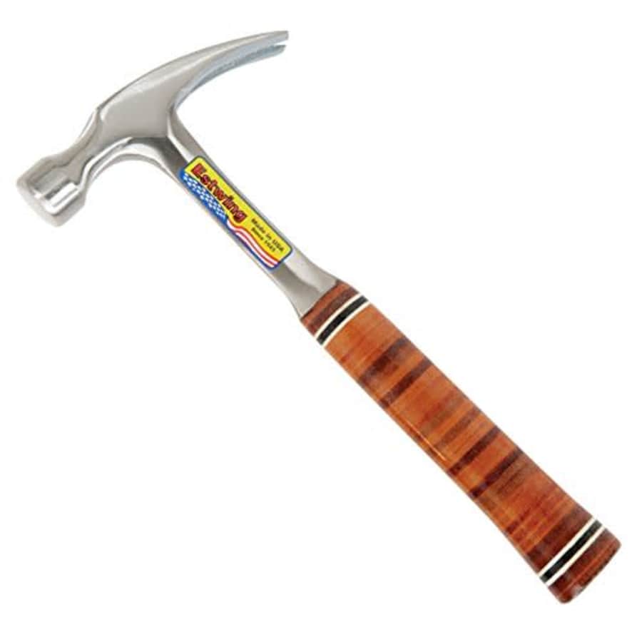 Estwing Hammer - 20 oz Straight Rip Claw with Smooth Face & Genuine Leather Grip - E20S for $32 Estwing Hammer - 20 oz Straight Rip Claw with Smooth Face & Genuine Leather Grip - E20S for $32