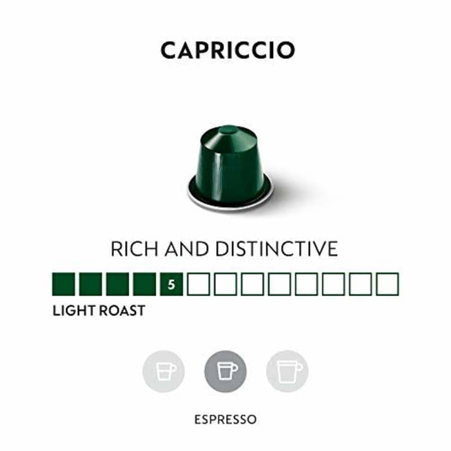 Nespresso Capsules OriginalLine, Capriccio, Medium Roast Espresso Coffee, 50 Count Coffee Pods, for $34
