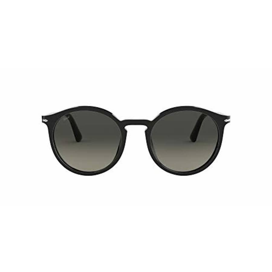 Persol PO3214S Phantos Sunglasses, Black/Gradient Grey, 53 mm for $145