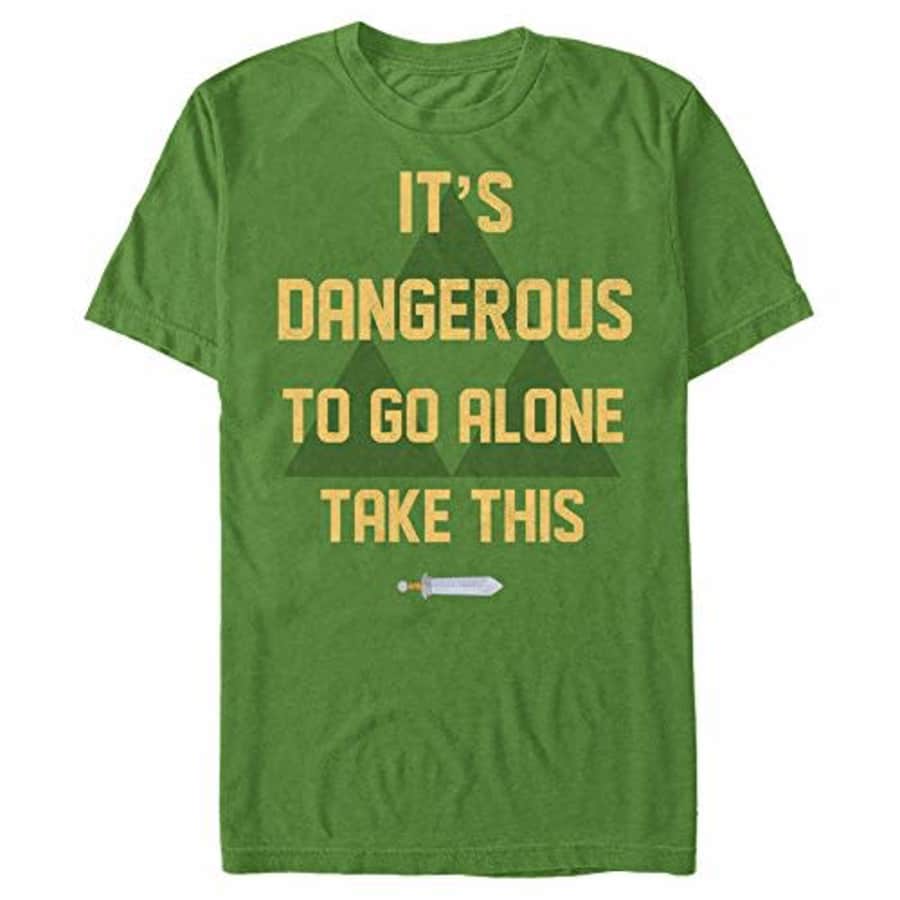 Nintendo Men's T-Shirt, Kelly, Medium for $11