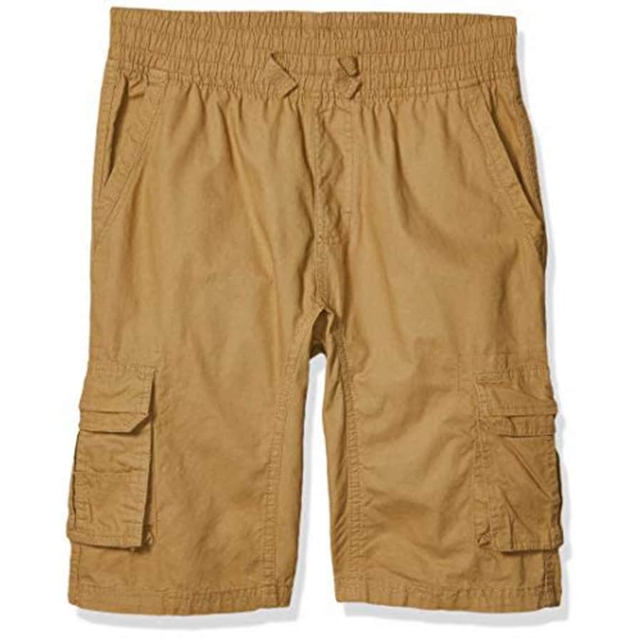 Southpole - Kids Boys' Big Belted Mini Canvas Cargo Shorts in, Wheat 4, Small for $16