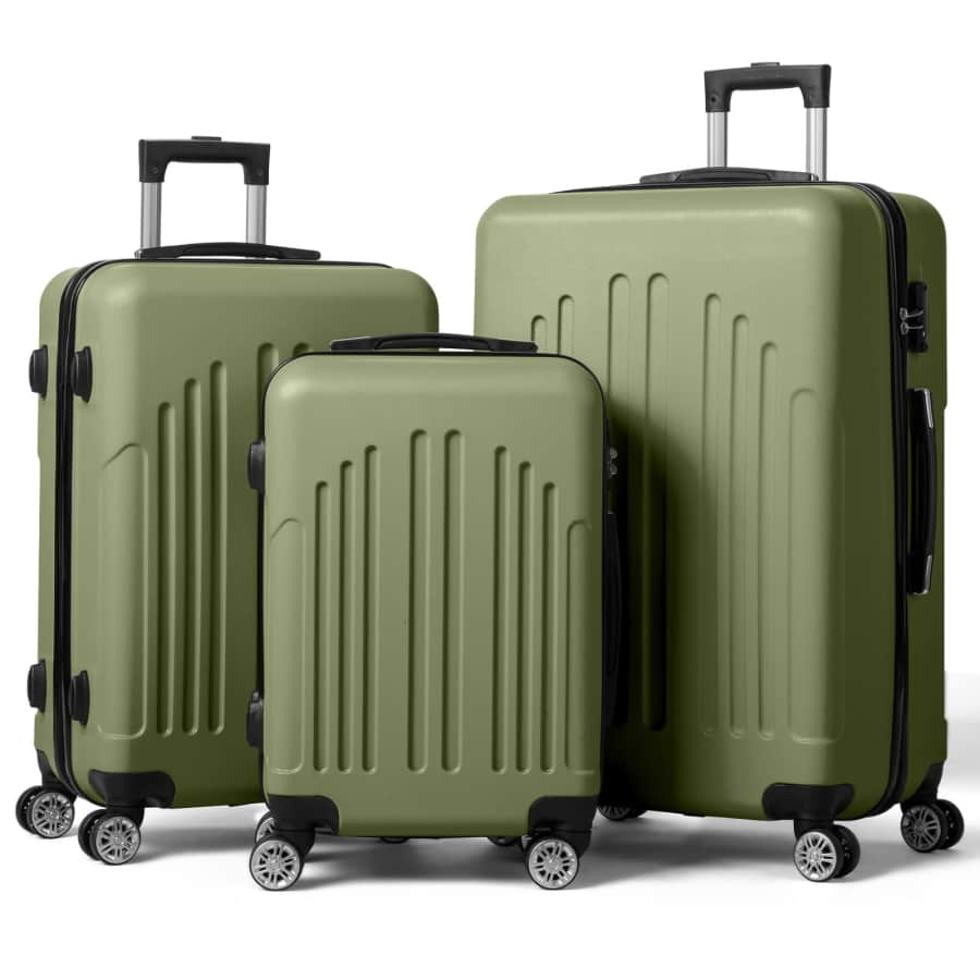 Zimtown Hardside Nested Spinner Suitcase 3-Piece Luggage Set for $85