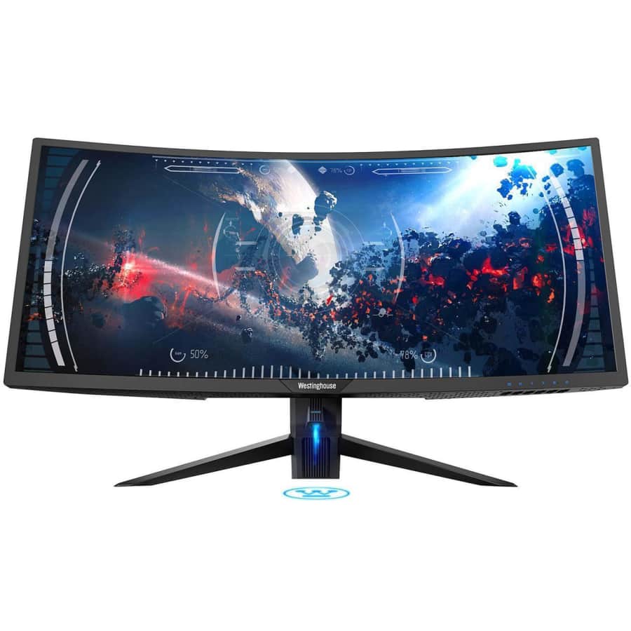 Westinghouse 34" Ultrawide 1440p Curved 100Hz Gaming Monitor for $310