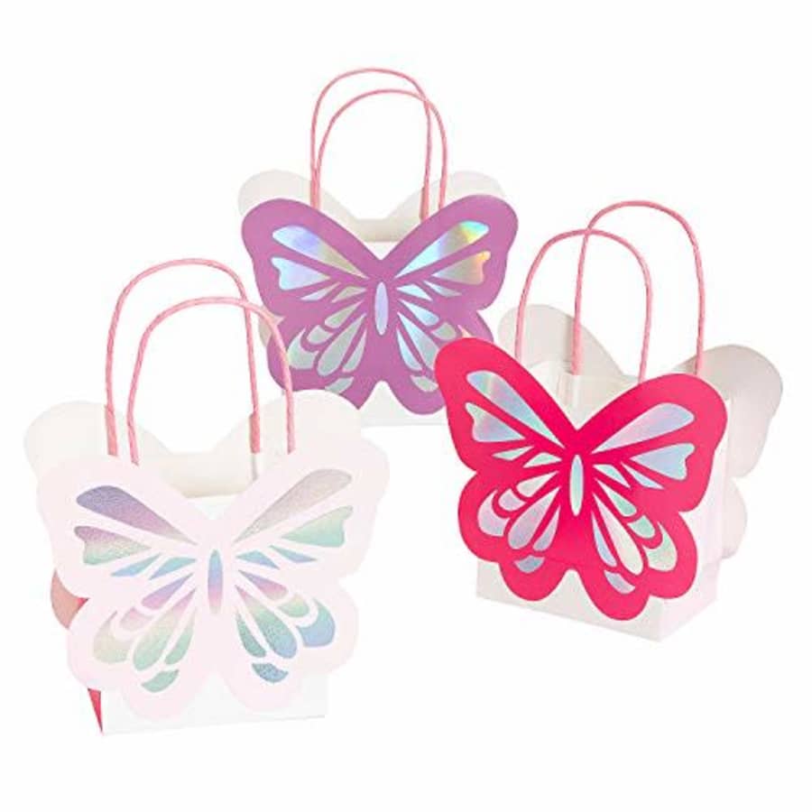 Fun Express Small Butterfly-Shaped Gift Bags - Party Supplies - 12 Pieces for $18 Fun Express Small Butterfly-Shaped Gift Bags - Party Supplies - 12 Pieces for $18