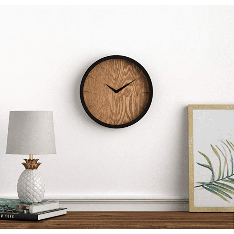 Rivet Modern Minamalist Wood-Face Clock for $29 Rivet Modern Minamalist Wood-Face Clock for $29